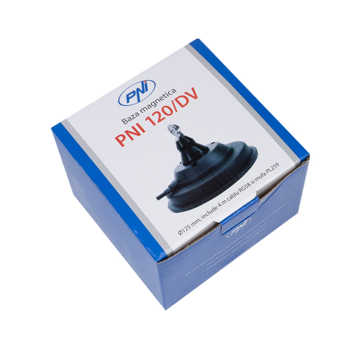 Baza magnetica PNI 120/DV 125mm contine cablu 4m si mufa PL259