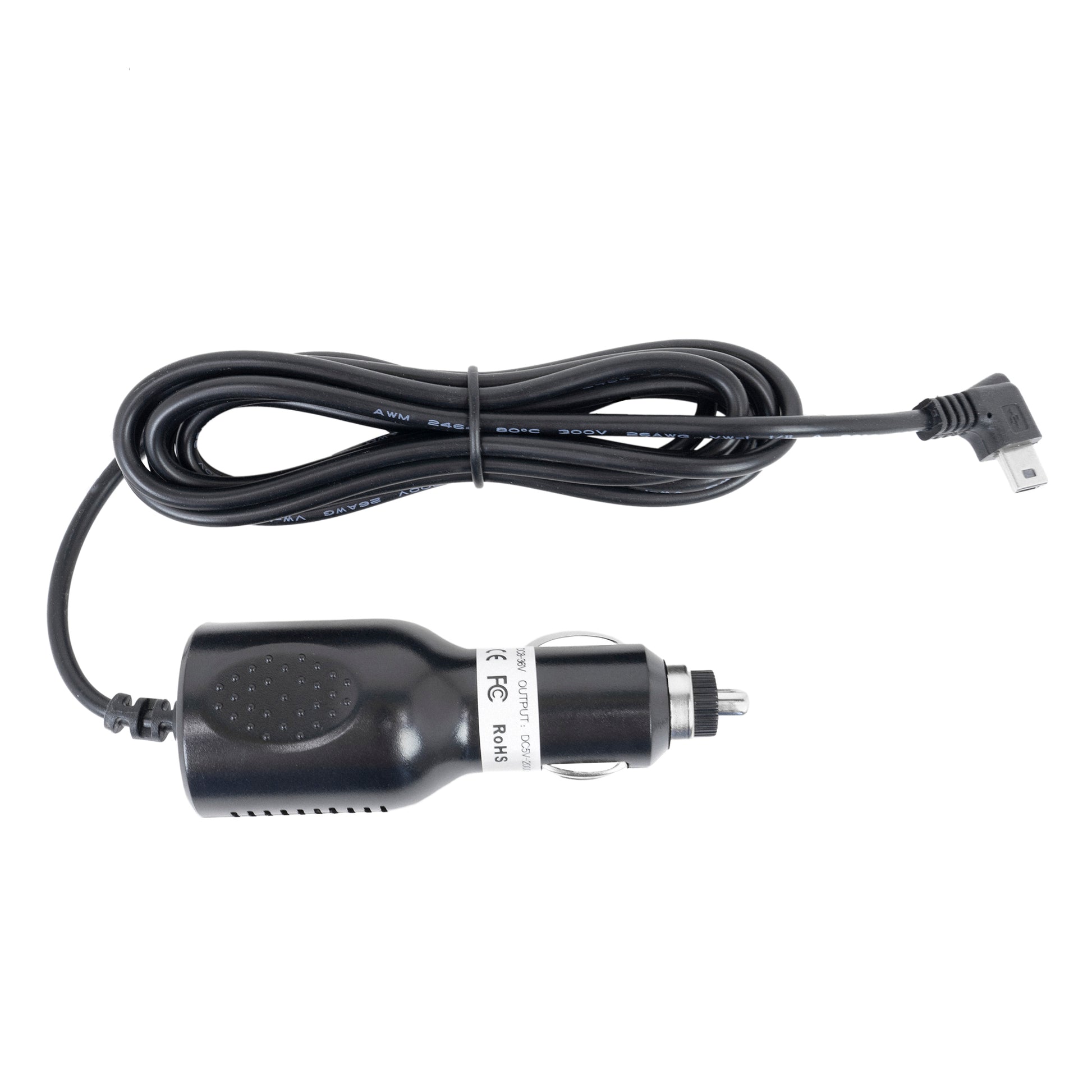 Incarcator auto PNI cu mufa mini USB 12V/24V - 5V 2A, pentru GPS, lungime cablu 190 cm