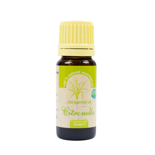 Ulei esential de Citronella (Cymbopogon nardus) 100% pur fara adaos 10 ml