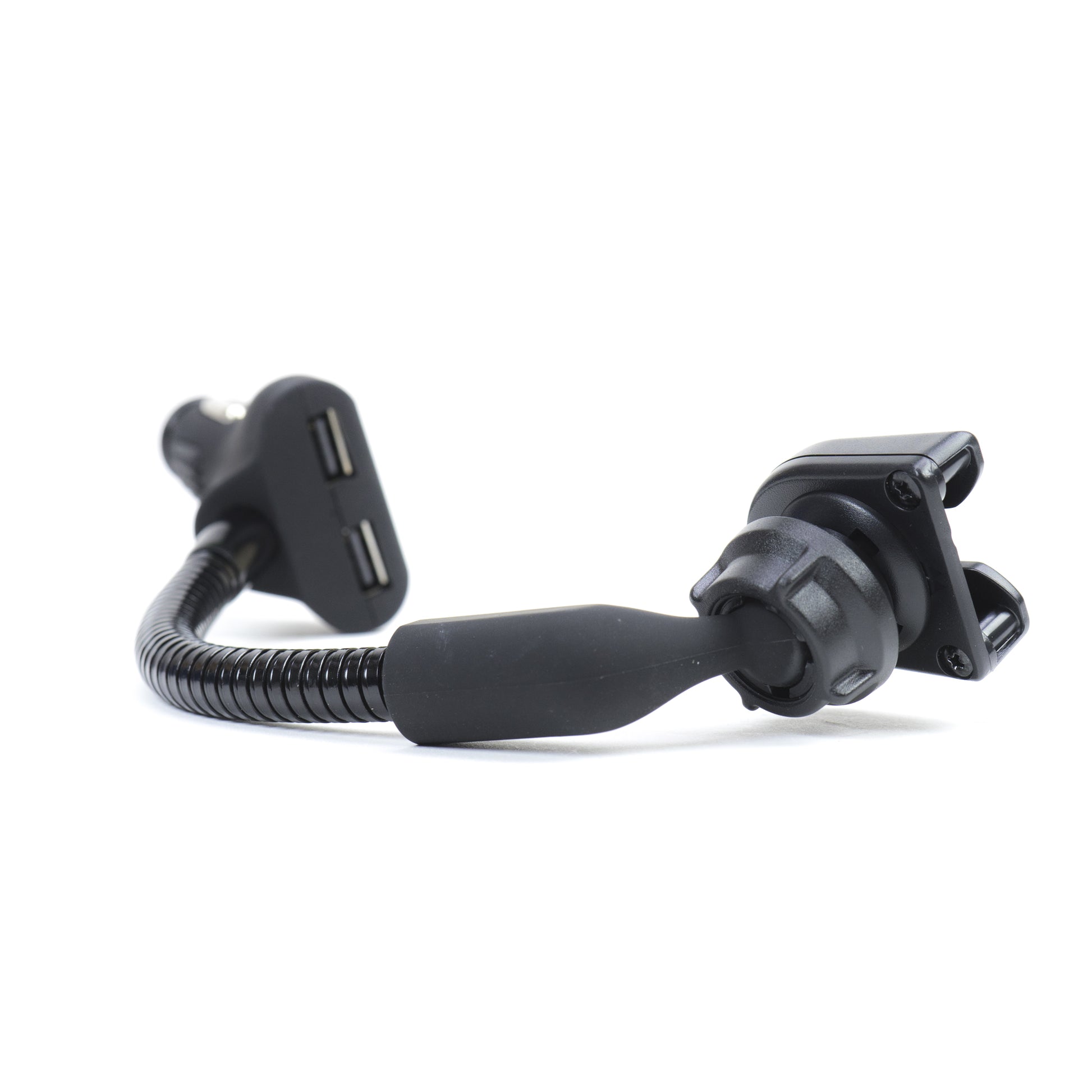 Incarcator auto Midland ST-DUAL USB cu suport pentru microfon, alimentare 12V