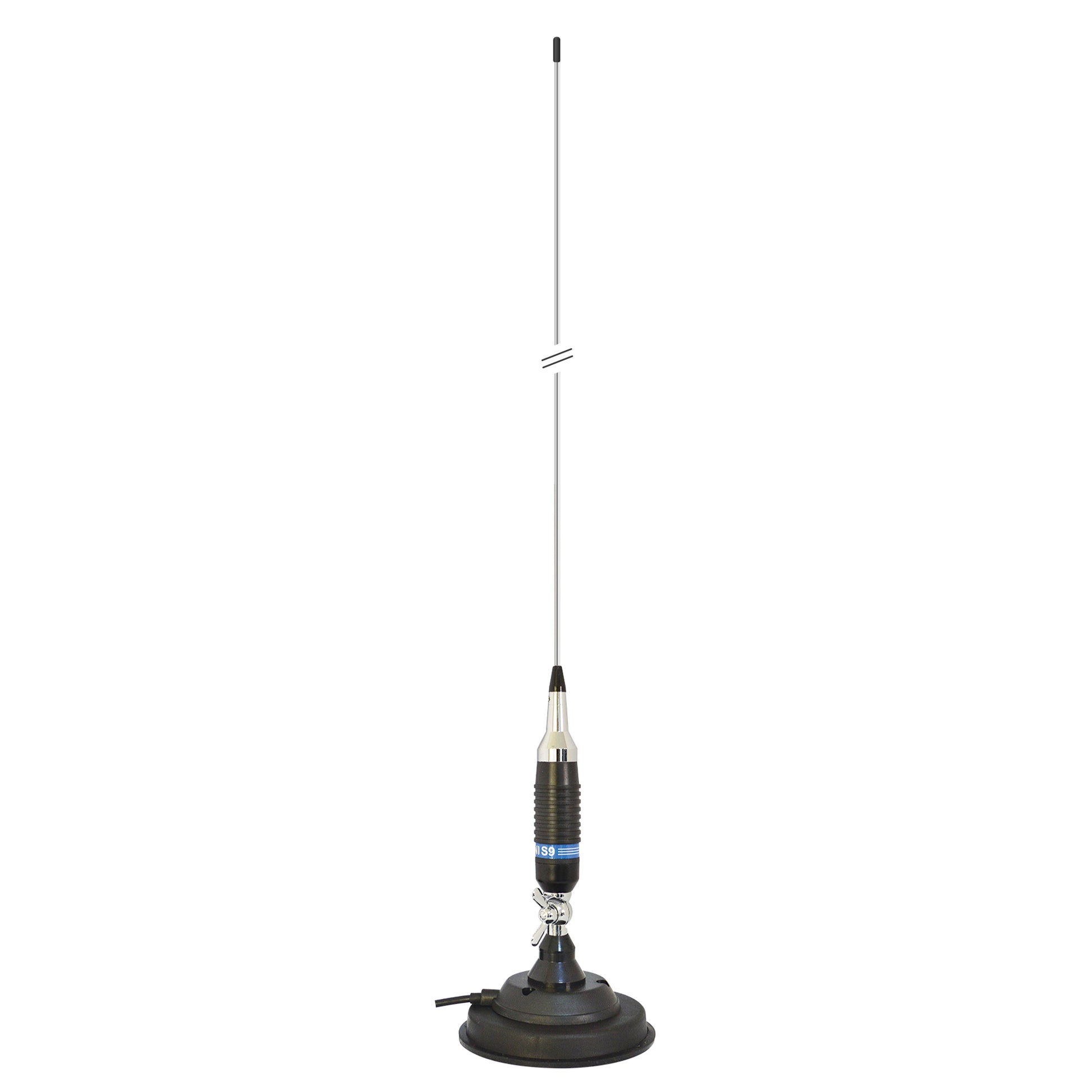 Antena CB PNI S9 lungime 120 cm si magnet cu fluture PNI 120/DV 125 mm inclus