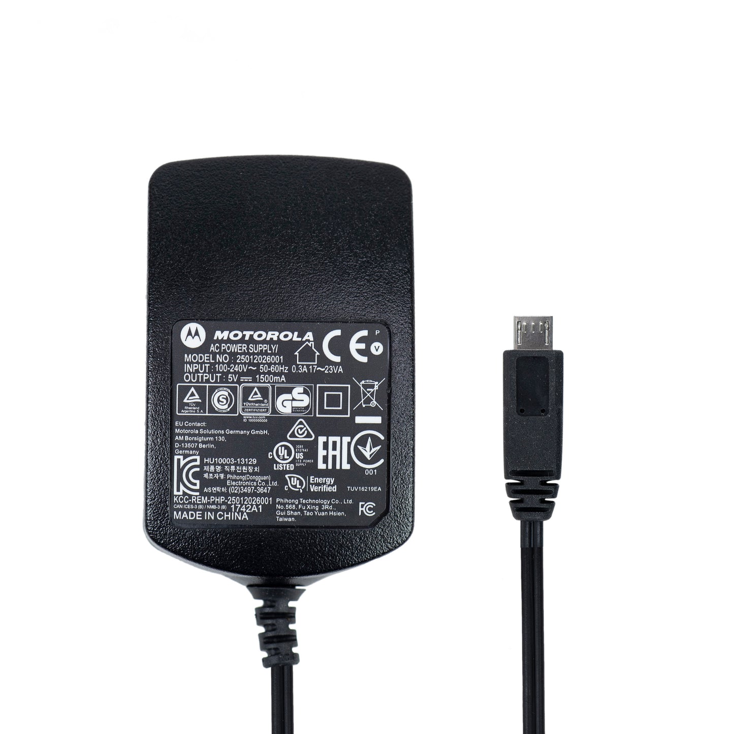 Alimentator Motorola CHXT24 EU, UK 5V 1.5A pentru incarcator Motorola PMLN6393A, compatibil cu statiile XT225, 420, 460