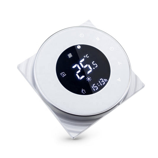 Termostat inteligent incastrabil PNI SafeHome PT38R WiFi 16A, control prin internet incalzire electrica in pardoseala, aplicatie mobil Tuya Smart, integrare in scenarii si automatizari smart cu alte produse compatibile Tuya, Alexa si Google Assistant