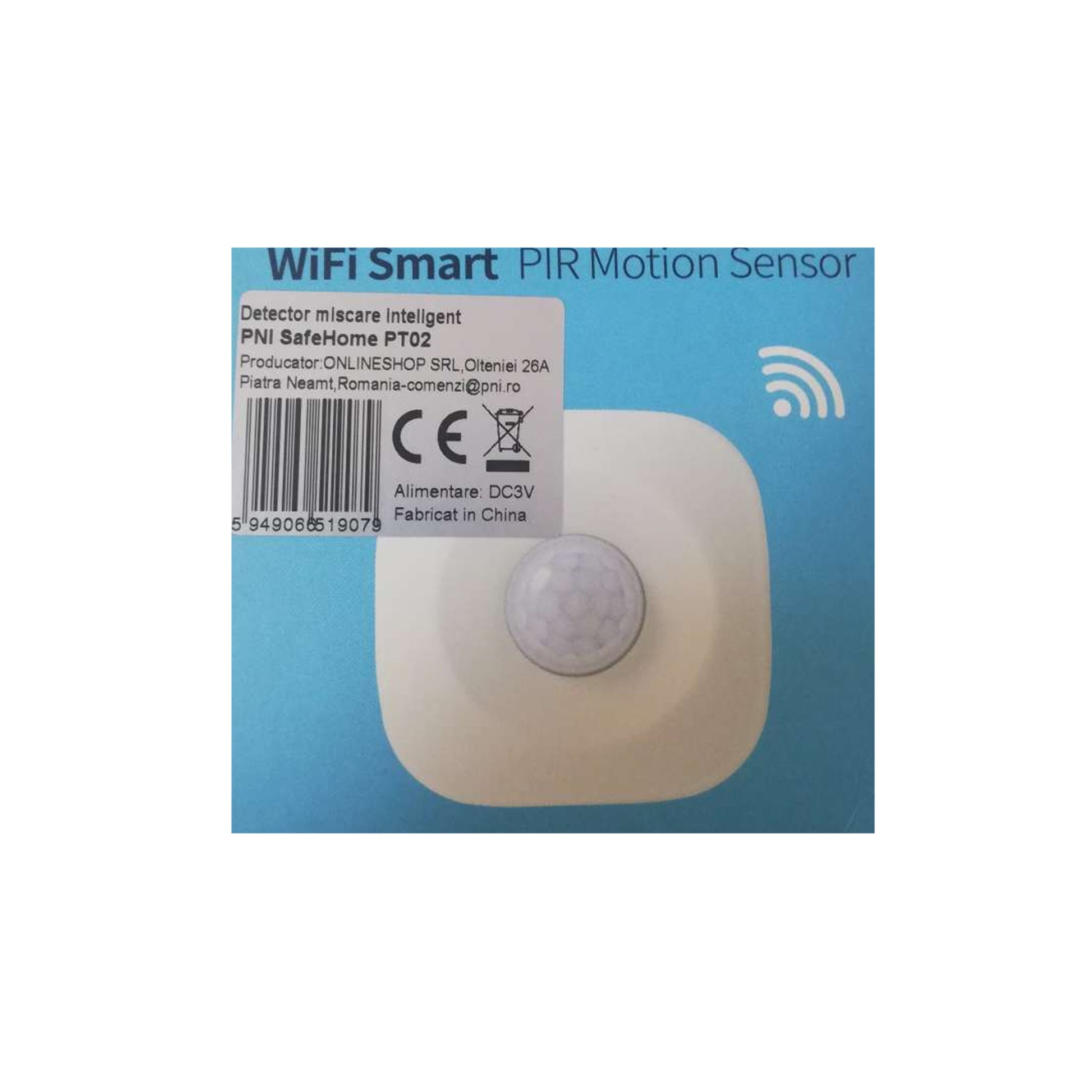 Detector miscare inteligent PNI SafeHome PT02 WiFi, aplicatie mobil Tuya Smart,  integrare in scenarii si automatizari smart cu alte produse compatibile Tuya
