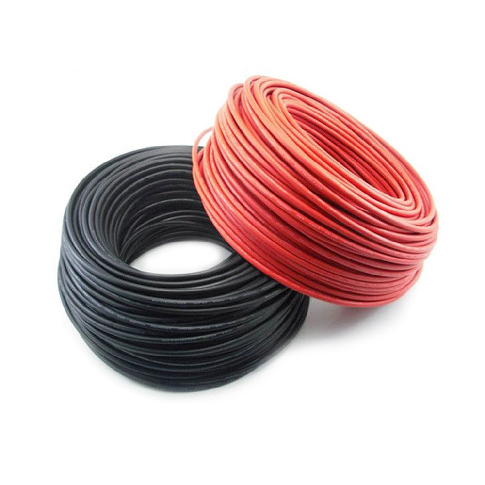 Cablu solar de 6 mm cu protectie UV 10 metri - NEGRU