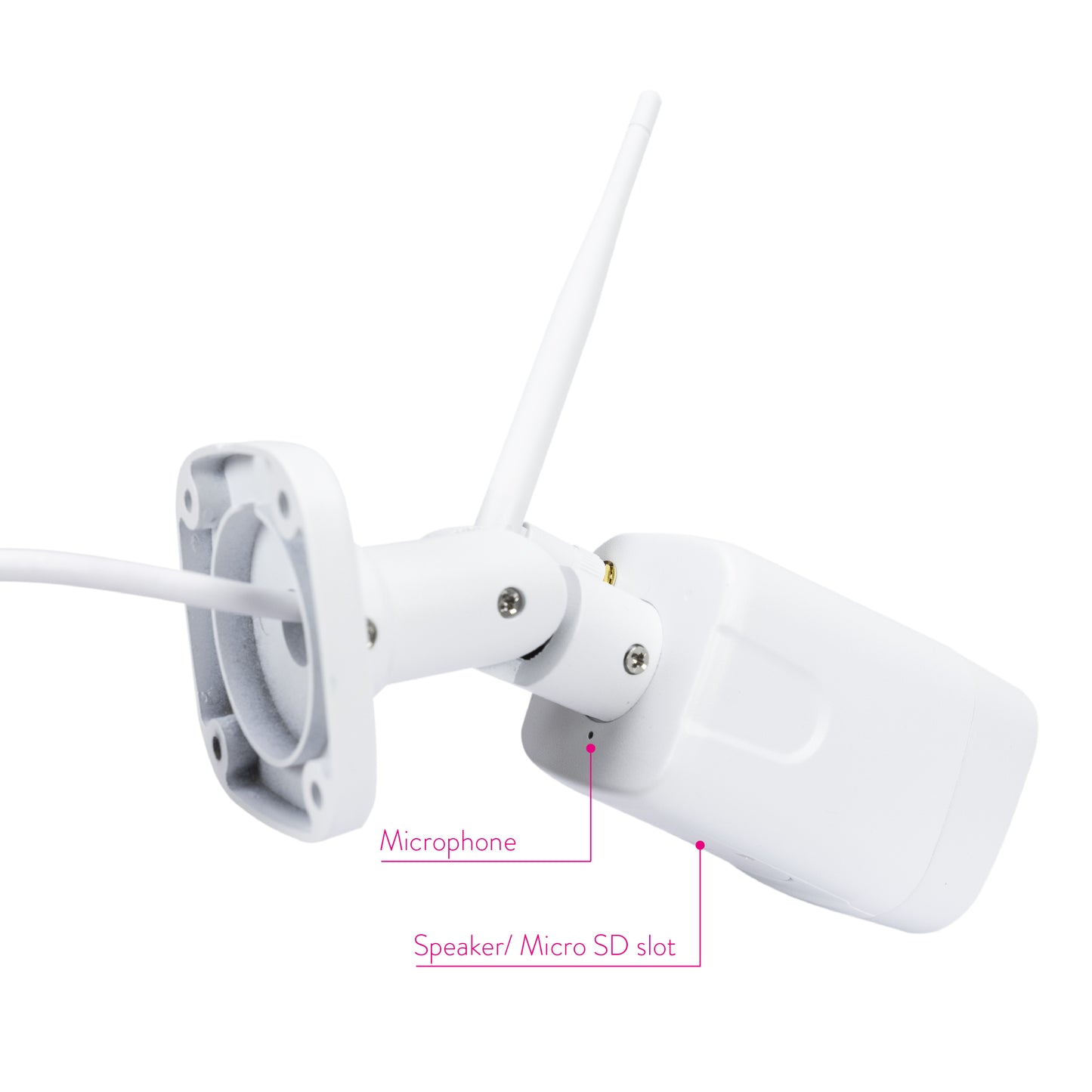 Camera supraveghere video PNI House IP55 5MP wireless cu IP, stand-alone, de exterior si interior si slot microSD, mod noapte