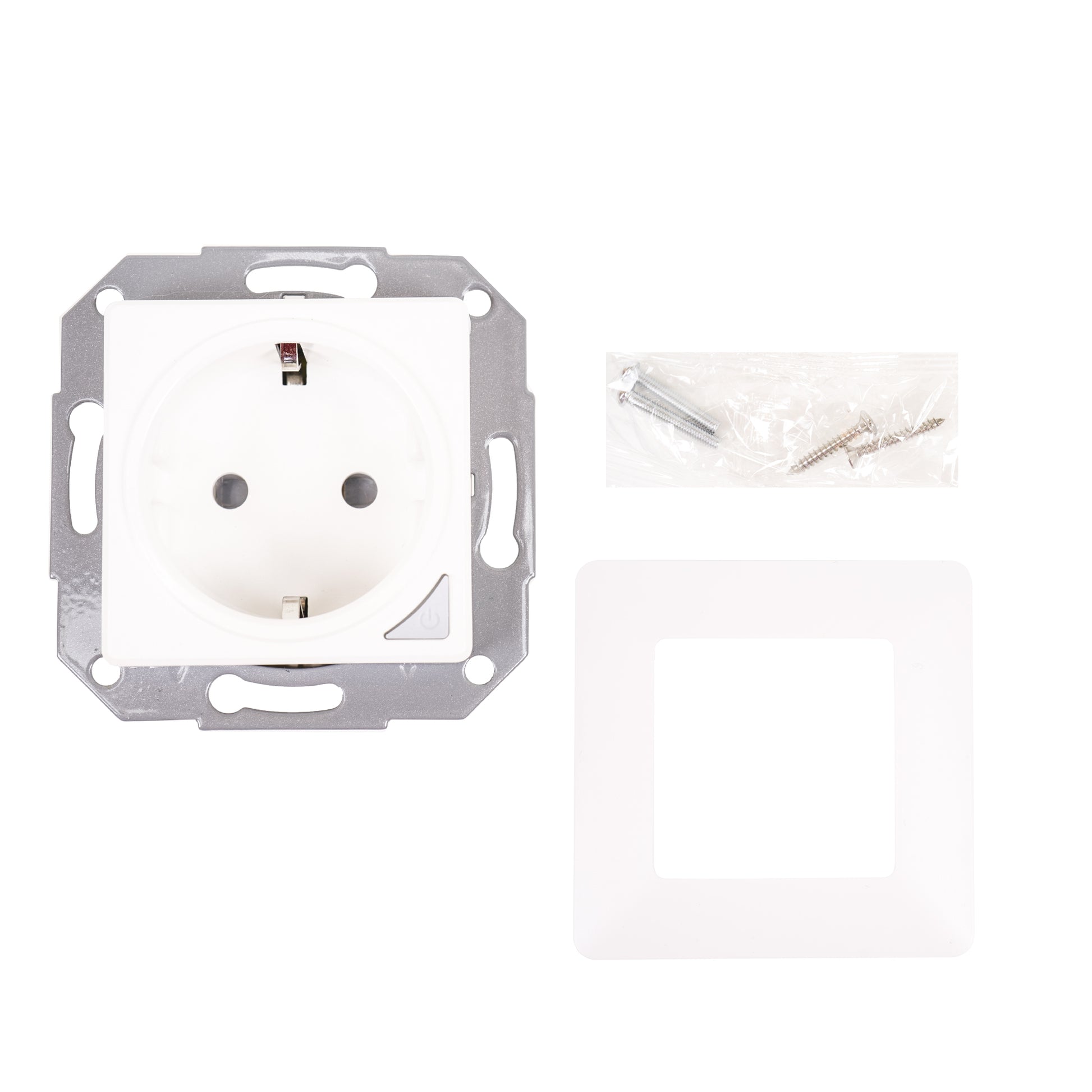 Priza inteligenta PNI SmartHome WP850 WiFi, montaj ingropat, control prin internet, aplicatie dedicata Tuya Smart, compatibila Amazon Alexa si Google Home