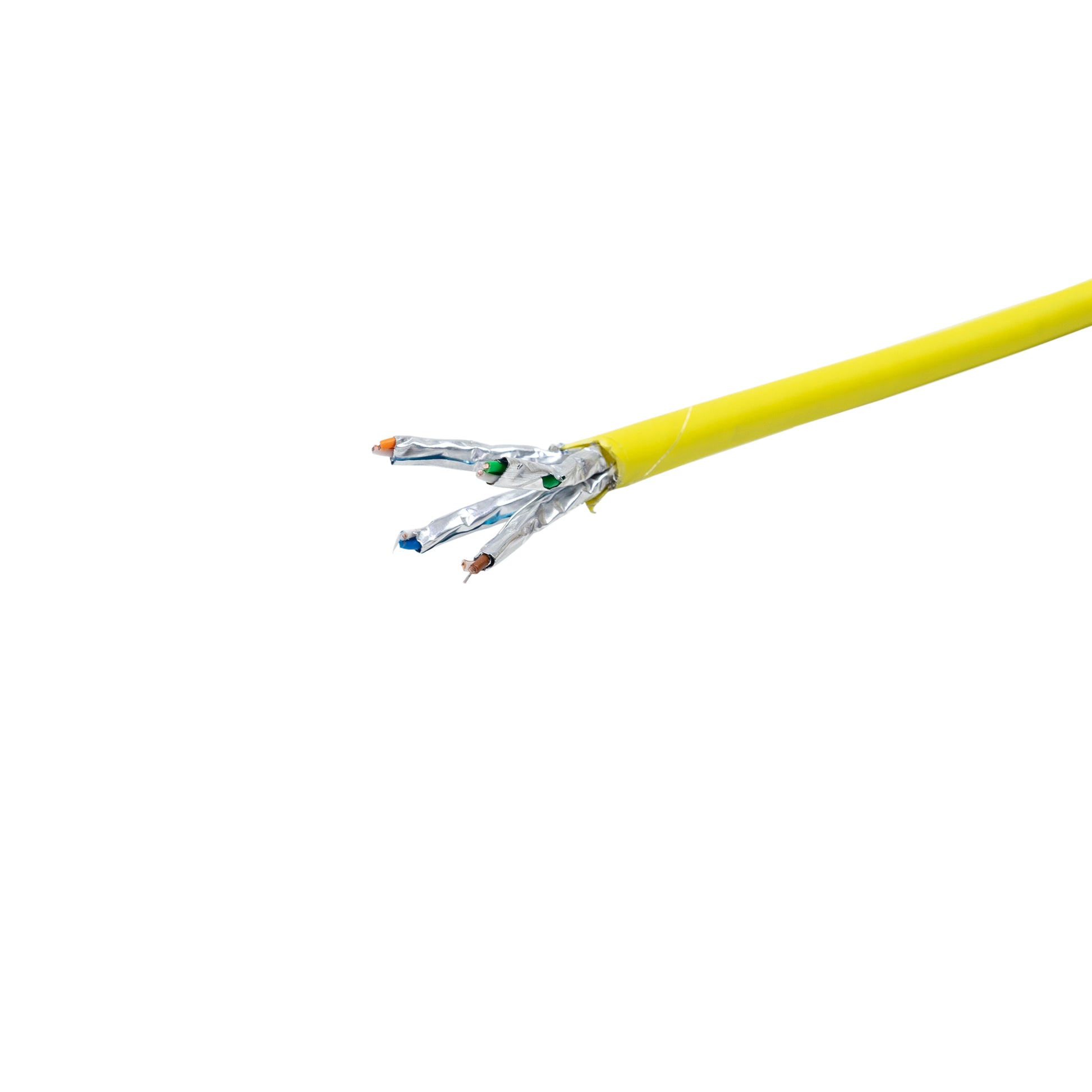 Cablu la metru S/FTP CAT7 PNI SF07 10Gbps, 1000MHz, pentru internet si sisteme de supraveghere, cupru