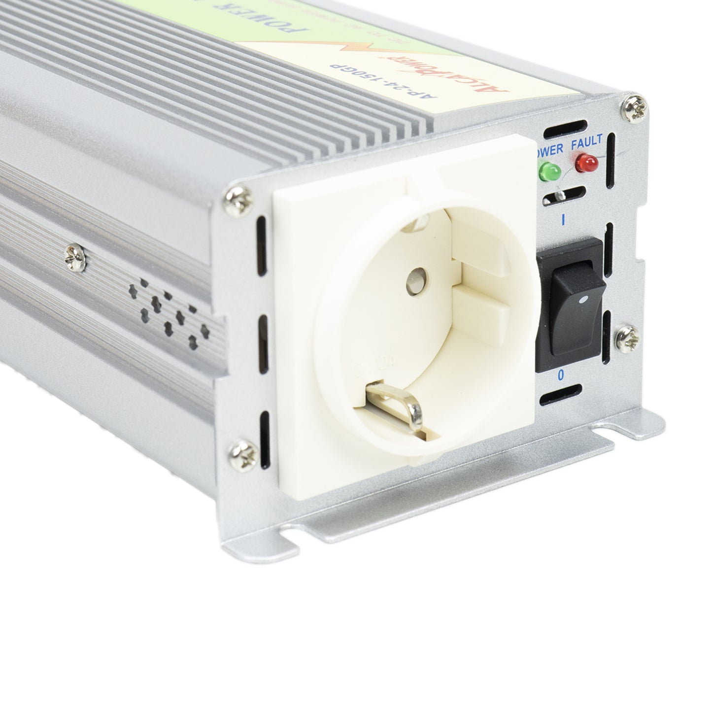Invertor de tensiune AlcaPower by President 150W alimentare 24V, iesire 230V, Soft Start, unda sinus modificata, mufa de bricheta