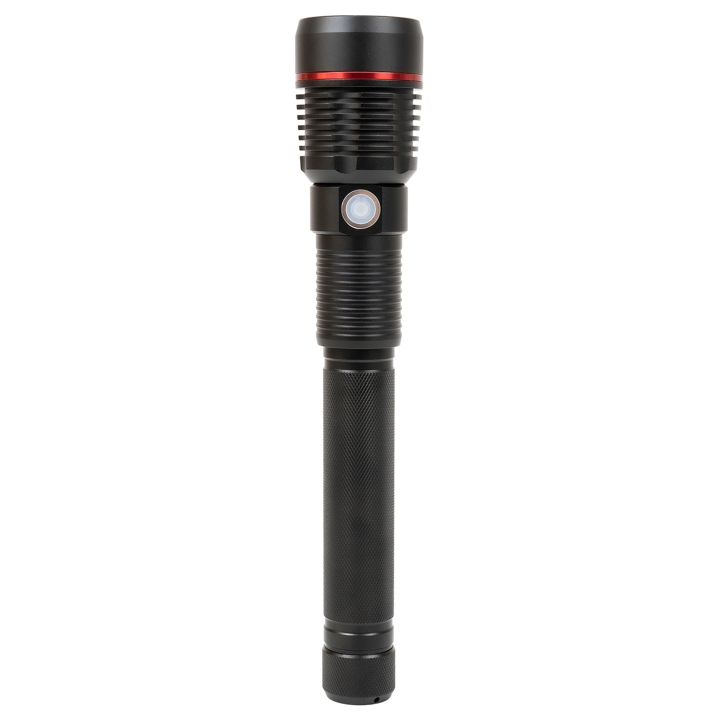 Lanterna PNI Adventure F450 din aluminiu cu focus si functie BOOST, led 20 W, 1500 lm  pana la 450 m, IPX5, power bank cu iesire USB, incarcare prin micro USB, acumulator 4400 mAh inclus, functioneaza 10 ore continuu