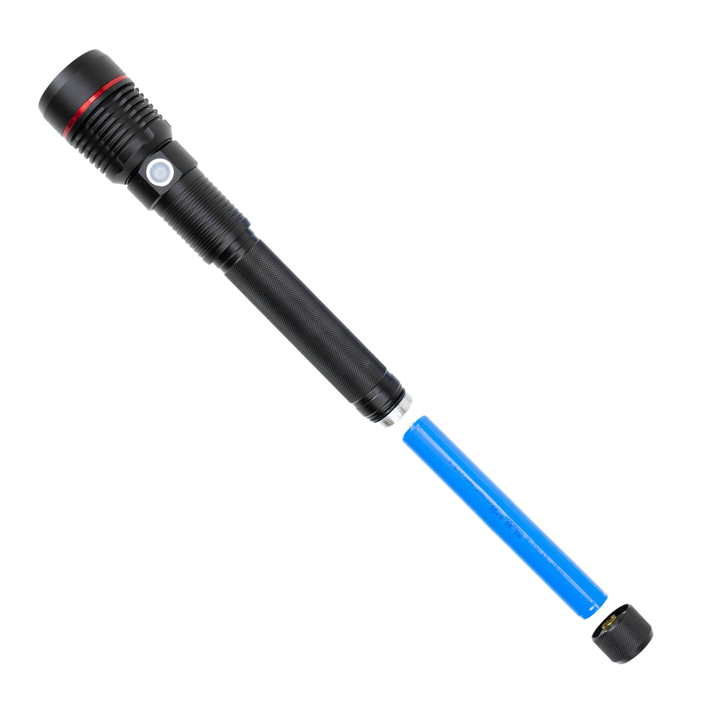 Lanterna PNI Adventure F450 din aluminiu cu focus si functie BOOST, led 20 W, 1500 lm  pana la 450 m, IPX5, power bank cu iesire USB, incarcare prin micro USB, acumulator 4400 mAh inclus, functioneaza 10 ore continuu