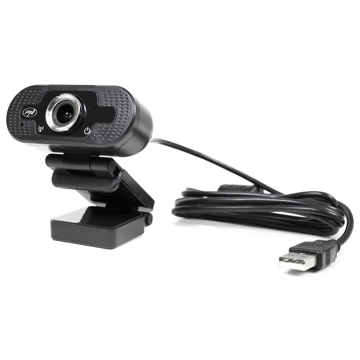 Camera Web PNI CW2860 Full HD 4MP, USB, Clip-on, Microfon incorporat, Conectare PC/Laptop, @30fps, Corectie automata de culoare