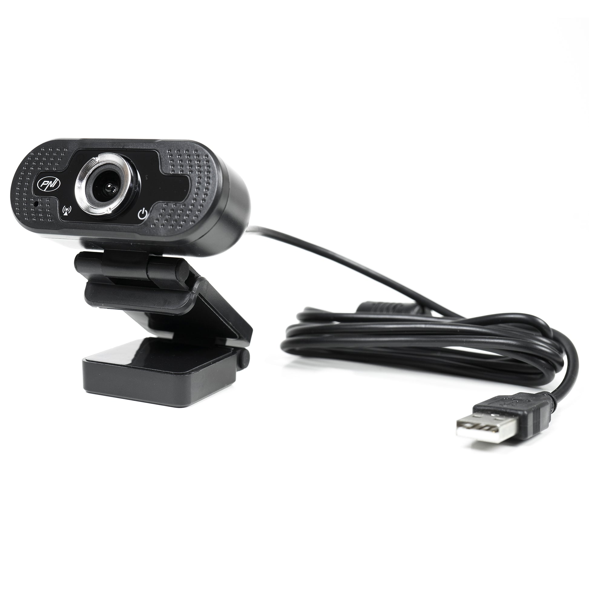 Camera Web PNI CW2860 Full HD 4MP, USB, Clip-on, Microfon incorporat, Conectare PC/Laptop, @30fps, Corectie automata de culoare