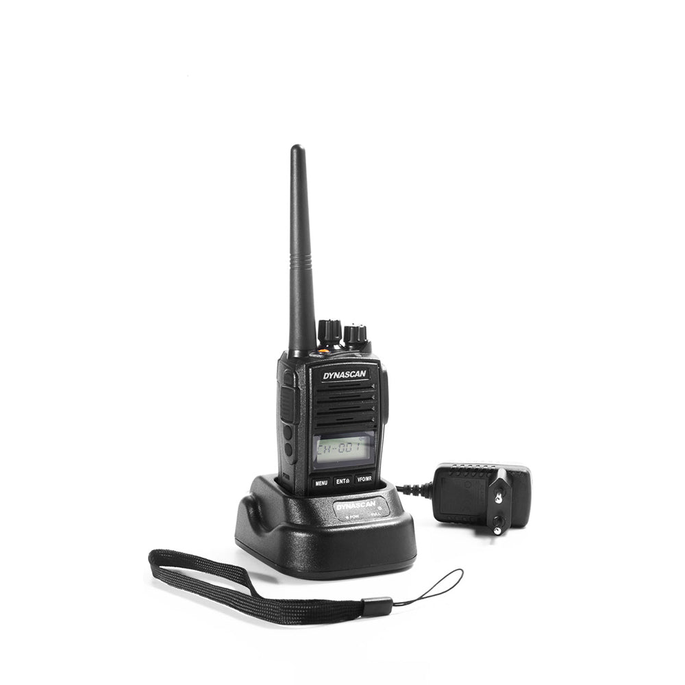 Statie radio portabila PMR PNI Dynascan R-58, 446MHz, 0.5W, 8CH, CTCSS, DCS, Radio FM, programabila, Waterproof IP67