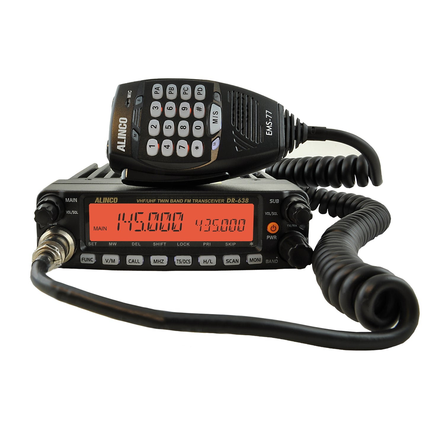 Statie radio VHF/UHF PNI Alinco DR-638HE dual band 144-146MHz/430-440Mhz pentru radioamatori