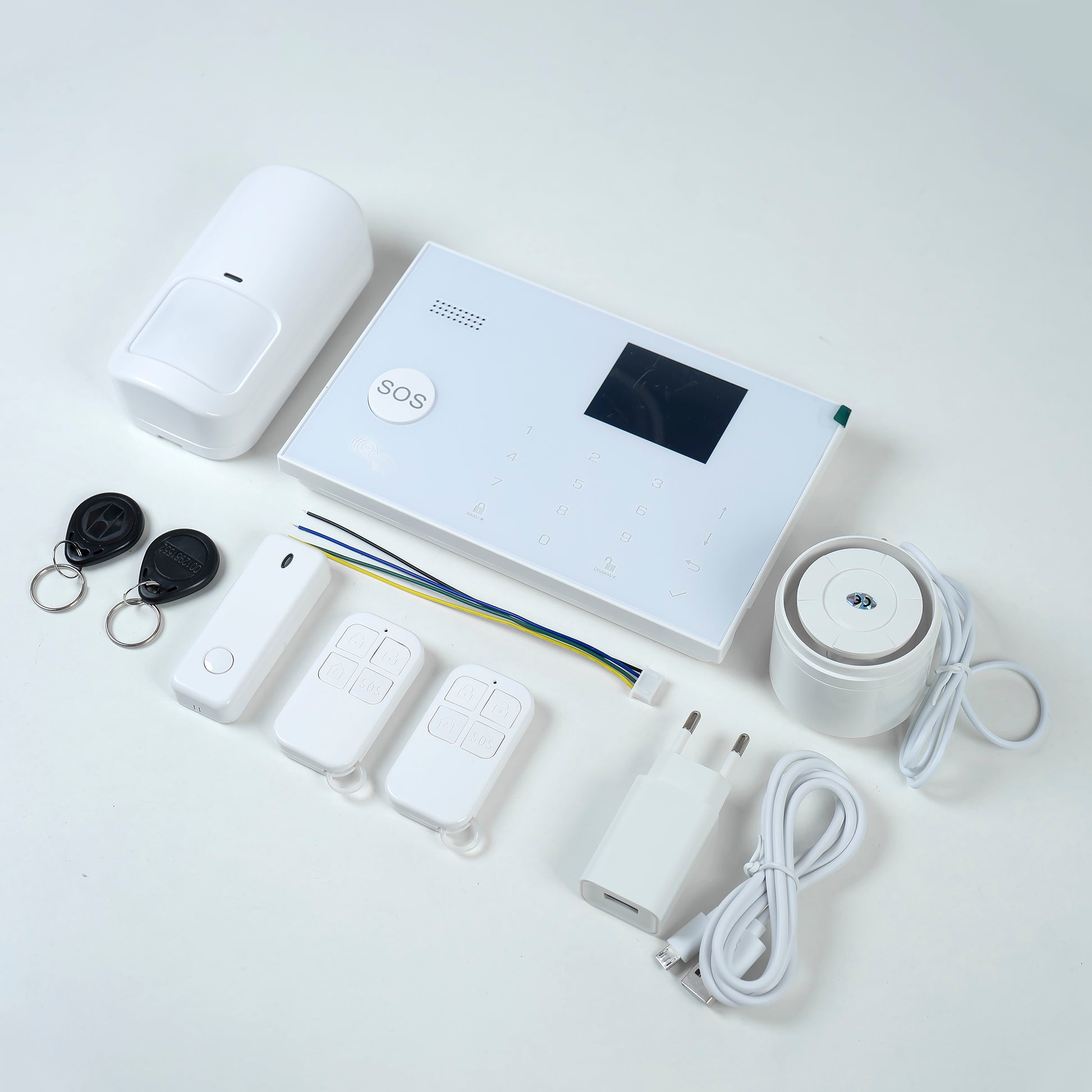 Sistem de alarma wireless PNI SafeHome PT700 WiFi si GSM 4G cu monitorizare si alerta prin Internet, SMS, apel vocal, aplicatie mobil Tuya Smart, integrare in scenarii si automatizari smart cu alte produse compatibile Tuya, Alexa si Google Assistant
