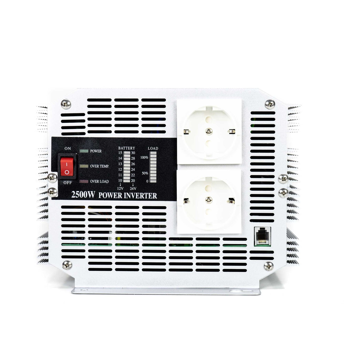 Invertor de tensiune President 2500W 12V-230V, sinusoida modificata, port USB, telecomanda inclusa