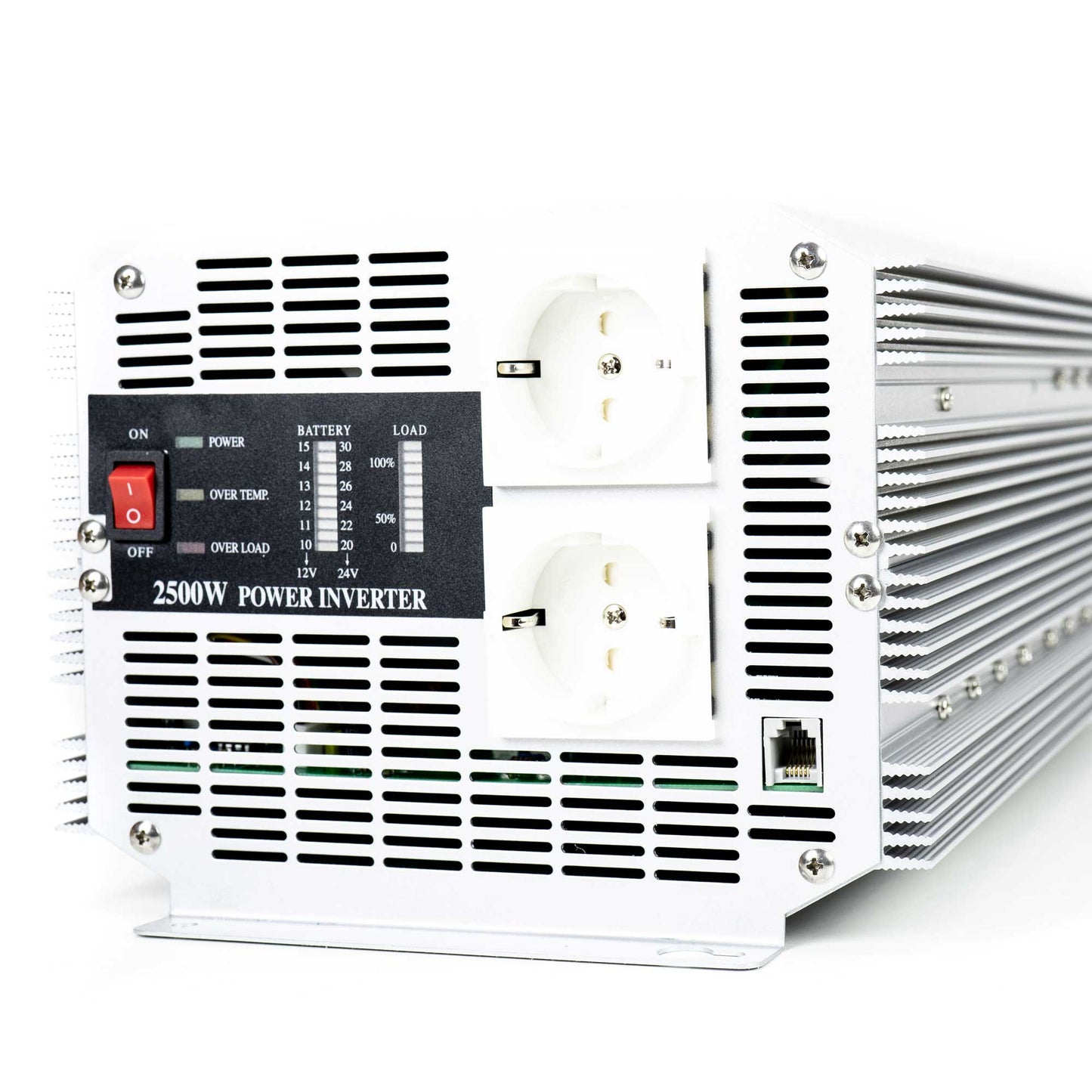 Invertor de tensiune President 2500W 12V-230V, sinusoida modificata, port USB, telecomanda inclusa