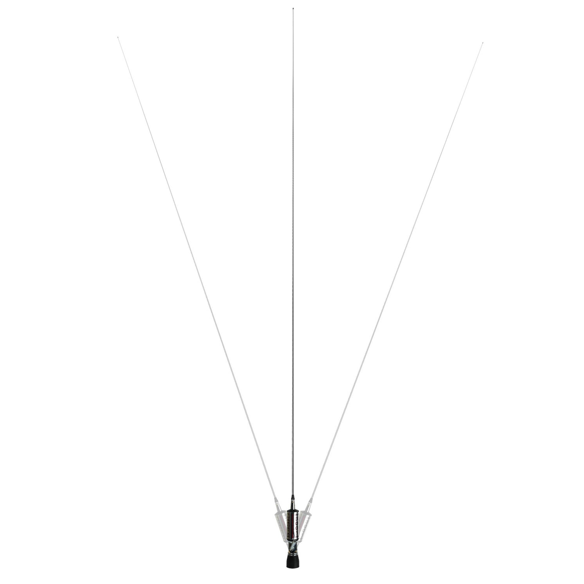 Antena CB LEMM AT-3001 TURBOSTAR Black 200 cm, cu cablu RG58 4 m, 26,5 - 28 MHz, rabatabila, fabricata in Italia