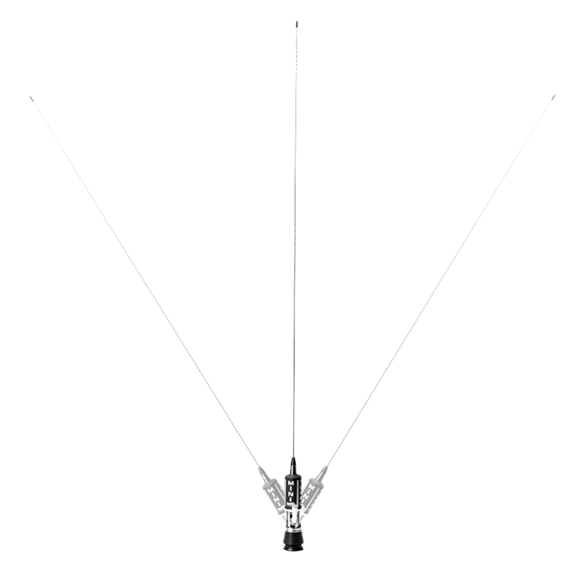 Antena CB LEMM MiniTurbo AT-1002 PL, lungime 110 cm, castig 2dB, 26.5-27.5Mhz, 200W, fara cablu, fabricata in Italia