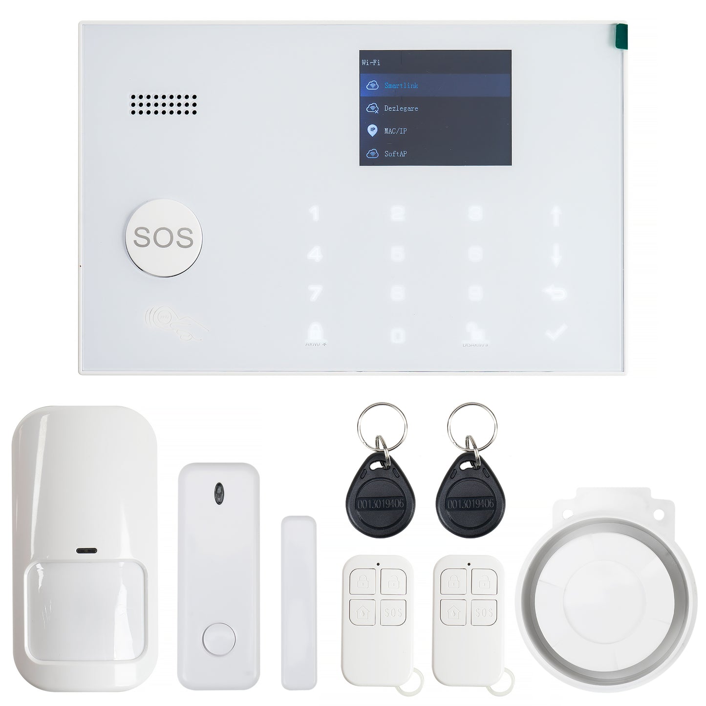 Sistem de alarma wireless PNI SafeHome PT700 WiFi si GSM 4G cu monitorizare si alerta prin Internet, SMS, apel vocal, aplicatie mobil Tuya Smart, integrare in scenarii si automatizari smart cu alte produse compatibile Tuya, Alexa si Google Assistant