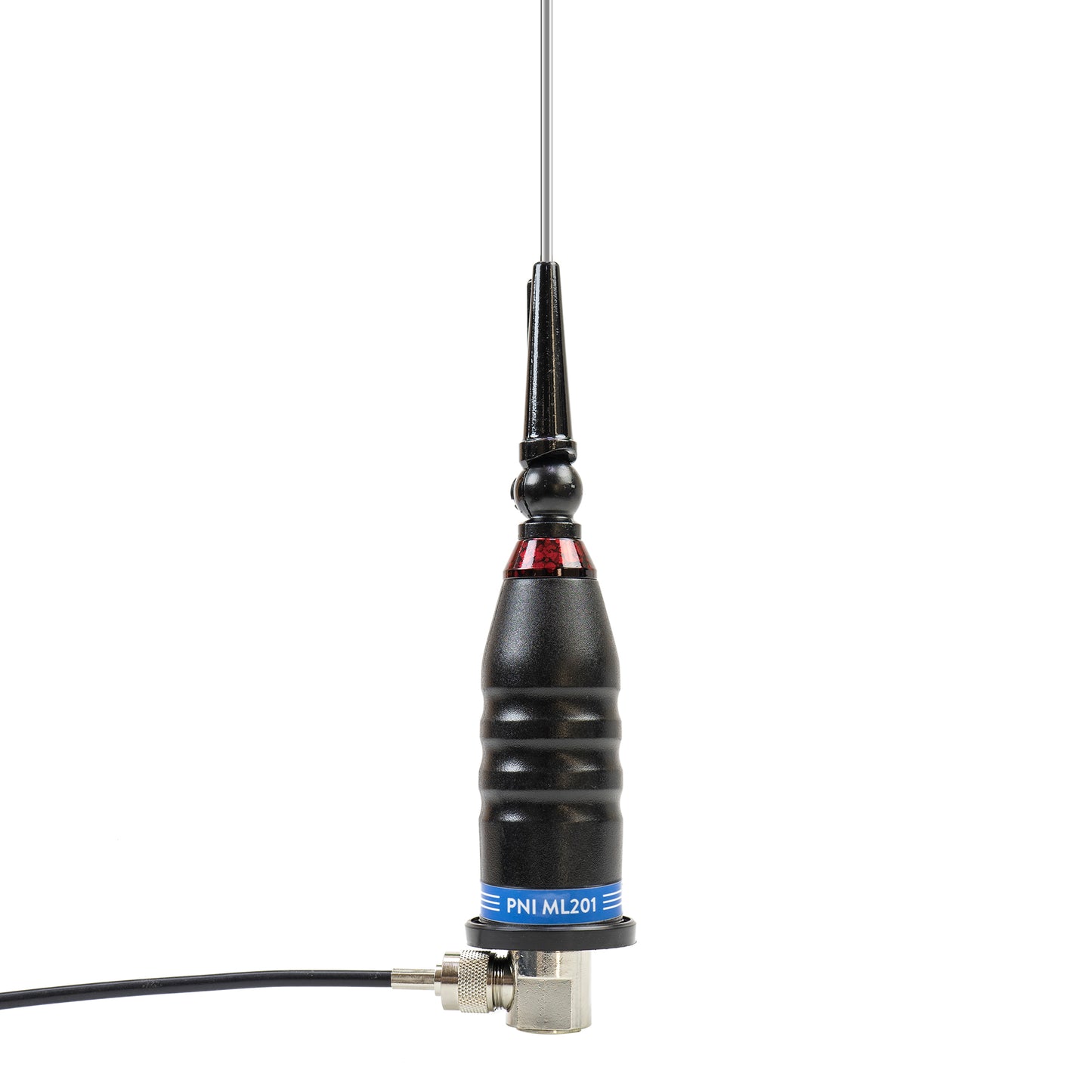 Antena CB PNI ML201 Black, lungime 201cm, 26-28MHz, 1200W cu inclinare la 90 de grade