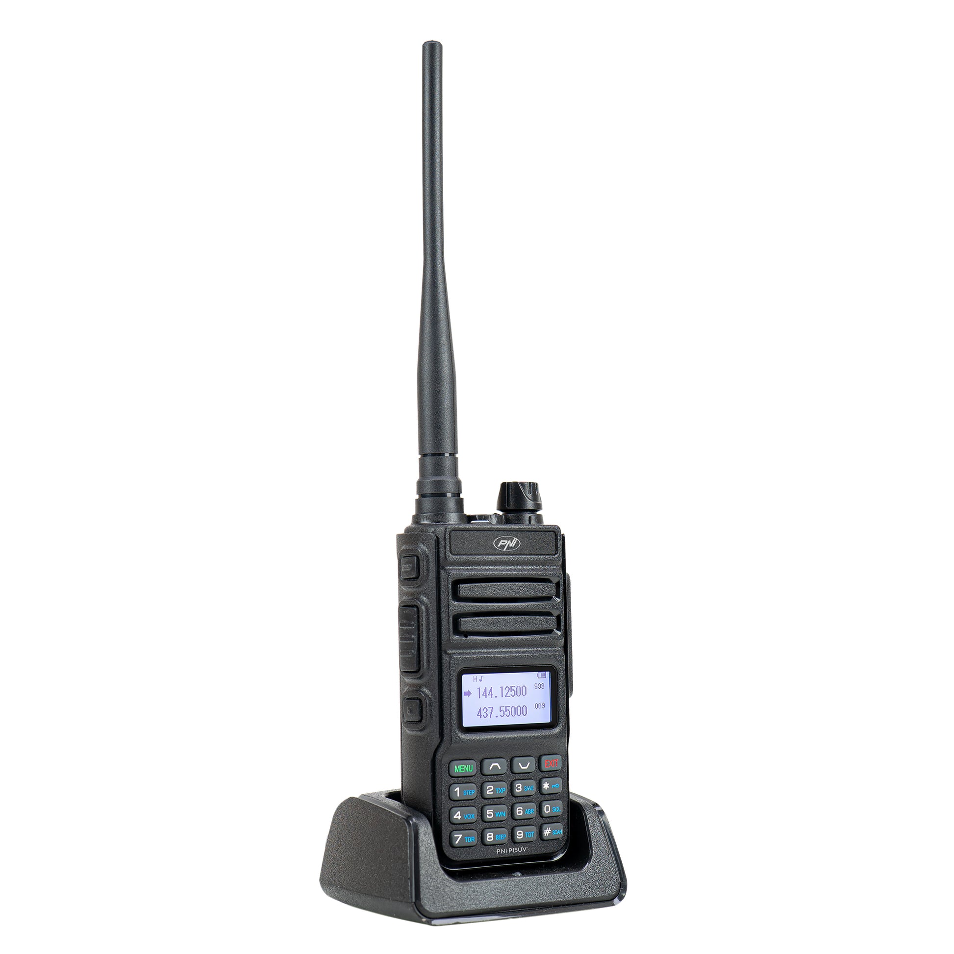 Statie radio portabila VHF/UHF PNI P15UV dual band, 144-146MHz/430-440Mhz, 999CH, cu acumulator 1500 mAh