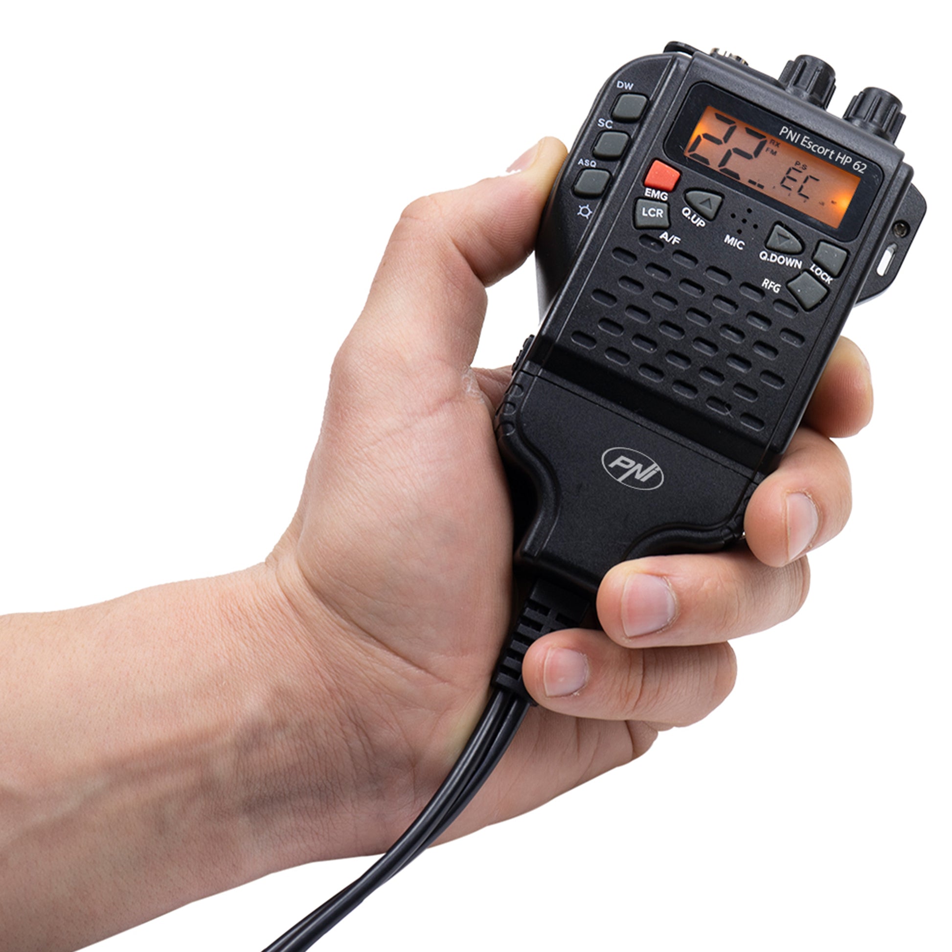 Pachet Statie radio CB PNI Escort HP 62 si Kit accesorii PNI PB-HP62 Li-Ion 1500 mAh baterie reincarcabila inclusa