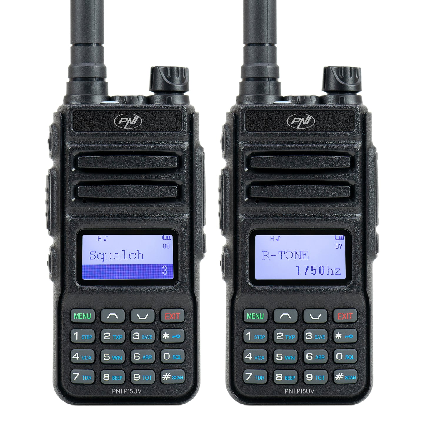 Statie radio portabila VHF/UHF PNI P15UV dual band, 144-146MHz/430-440Mhz, 999CH, cu acumulator 1500 mAh