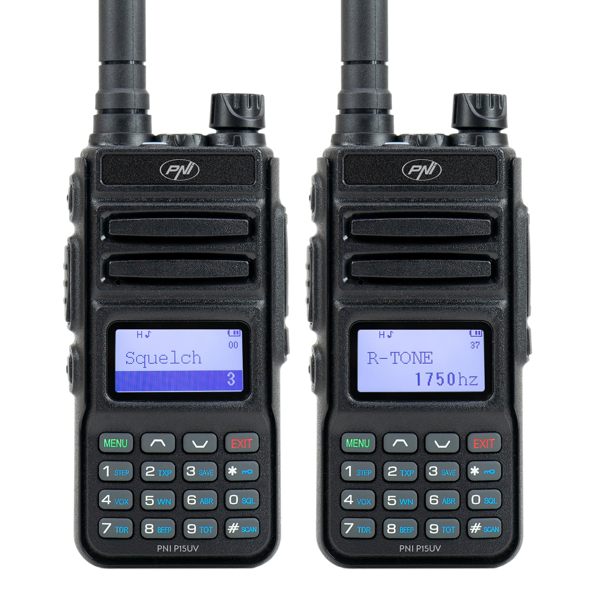 Statie radio portabila VHF/UHF PNI P15UV dual band, 144-146MHz/430-440Mhz, 999CH, cu acumulator 1500 mAh