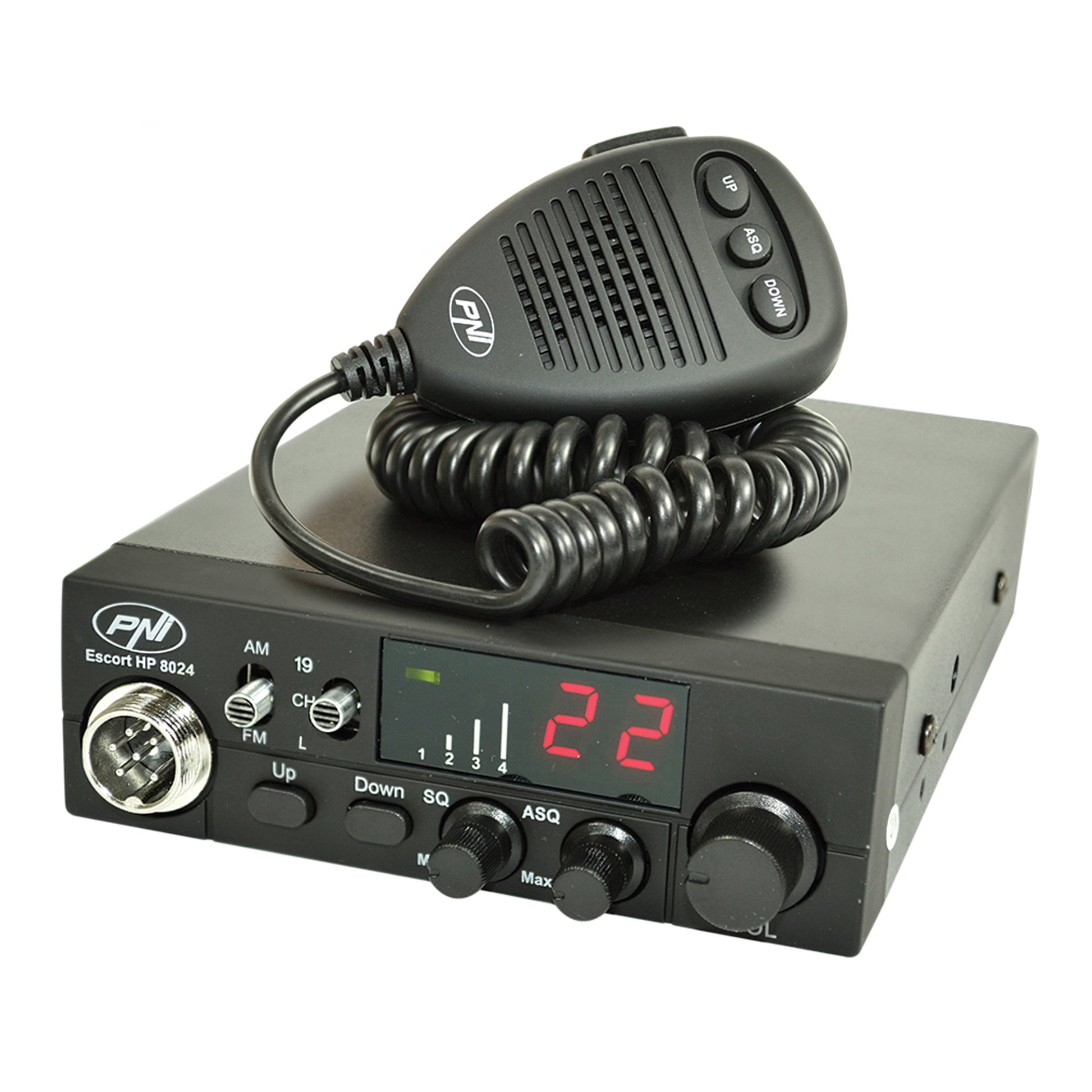 Statie radio CB PNI Escort HP 8024 cu ASQ reglabil si alimentare 12V-24V