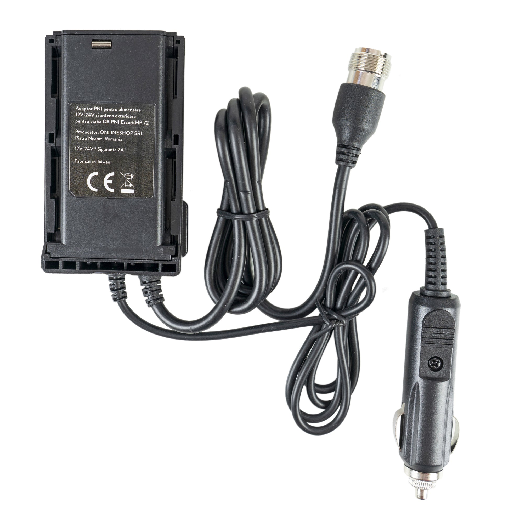 Pachet Statie radio CB PNI Escort HP 72 cu adaptor alimentare 12V-24V si antena exterioara