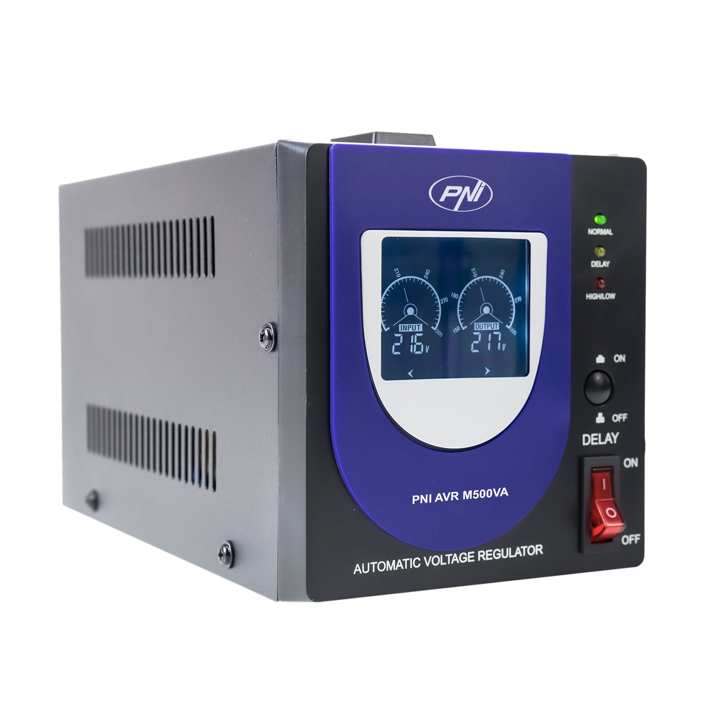 Stabilizator de tensiune cu releu PNI AVR M500VA, 1.4A, 300W, 500VA
