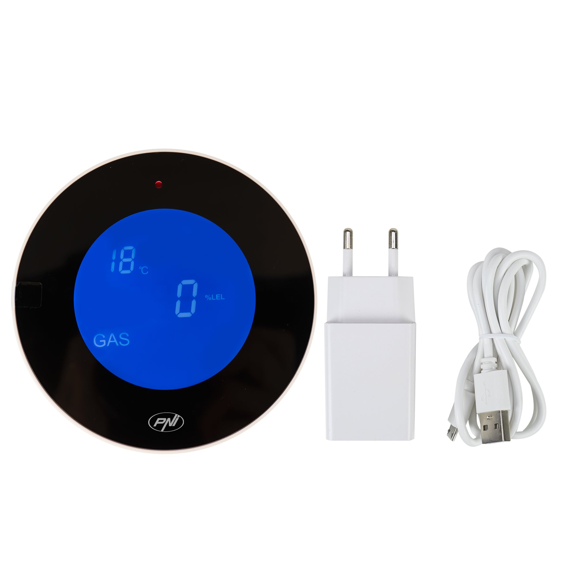 Senzor de gaz wireless PNI SafeHouse HS110 compatibil cu sistemul de alarma wireless PNI SafeHouse HS600 si HS650