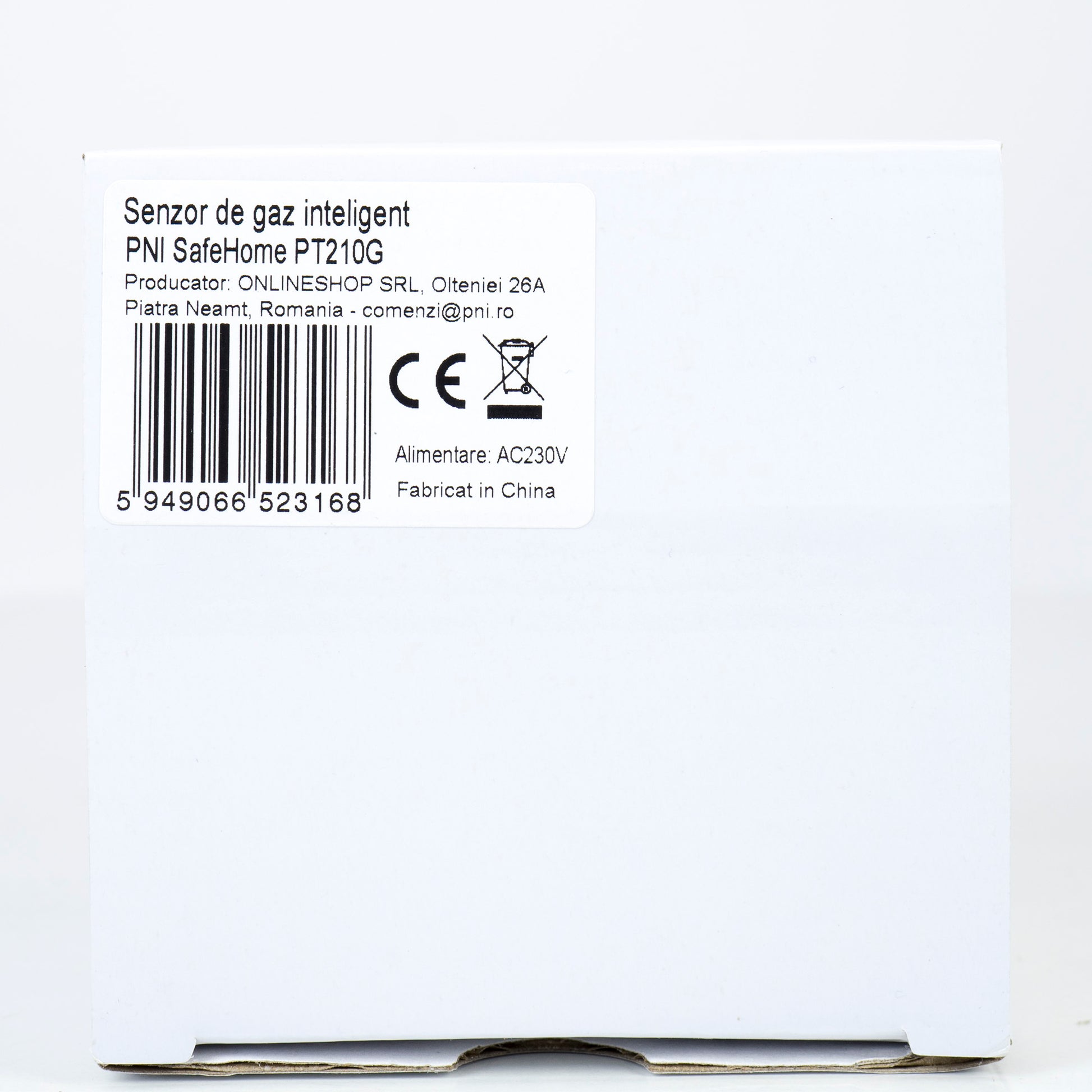 Senzor de gaz inteligent PNI SafeHome PT210G WiFi cu alertare vocala, aplicatie de mobil Tuya Smart,  integrare in scenarii si automatizari smart cu alte produse compatibile Tuya, Alexa si Google Assistant