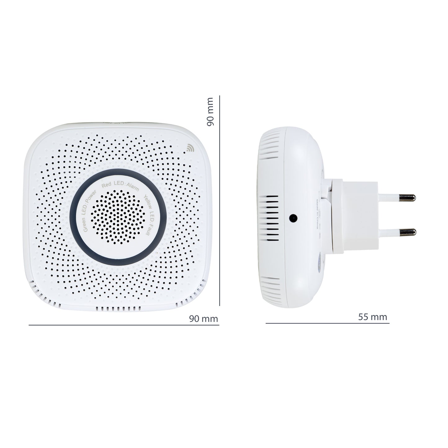 Senzor de gaz inteligent PNI SafeHome PT210G WiFi cu alertare vocala, aplicatie de mobil Tuya Smart,  integrare in scenarii si automatizari smart cu alte produse compatibile Tuya, Alexa si Google Assistant