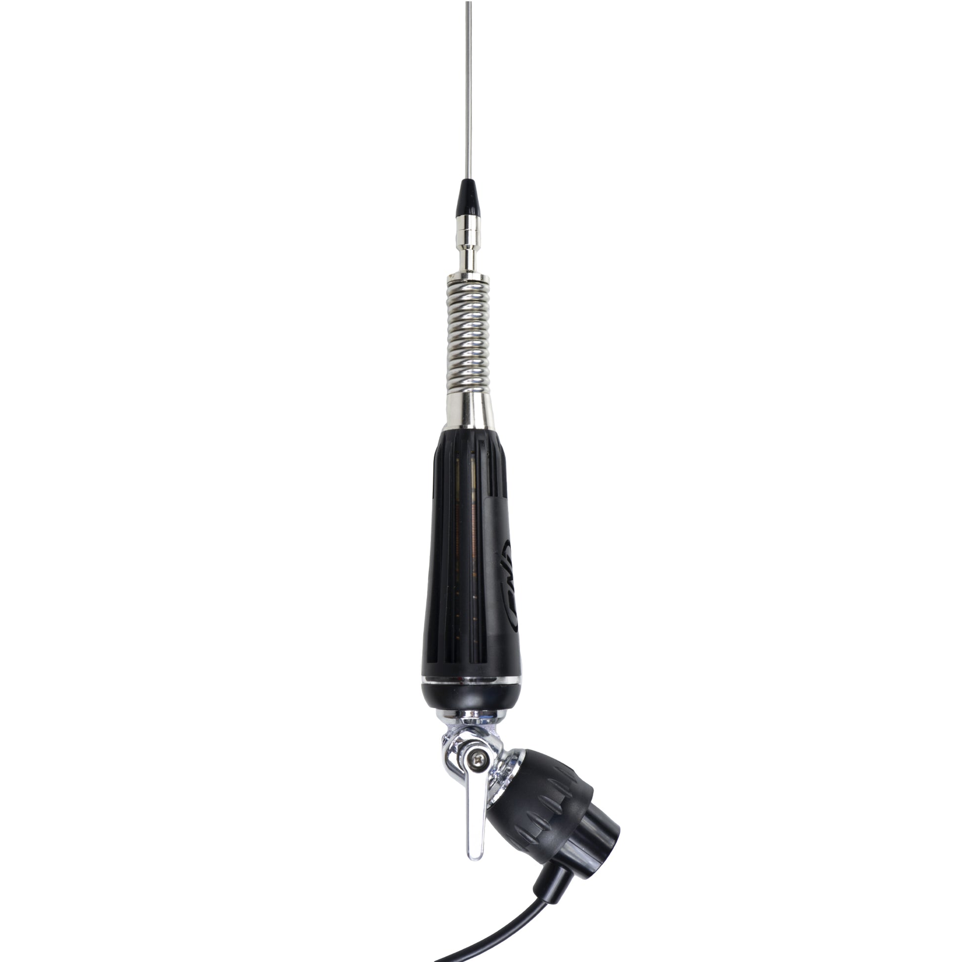 Antena CB PNI LED 1000 rabatabila, 80 cm lungime, cu cablu si montura fixa tip fluture, 26-30 MHz, 300 Watt, ilumineaza in timpul emisiei