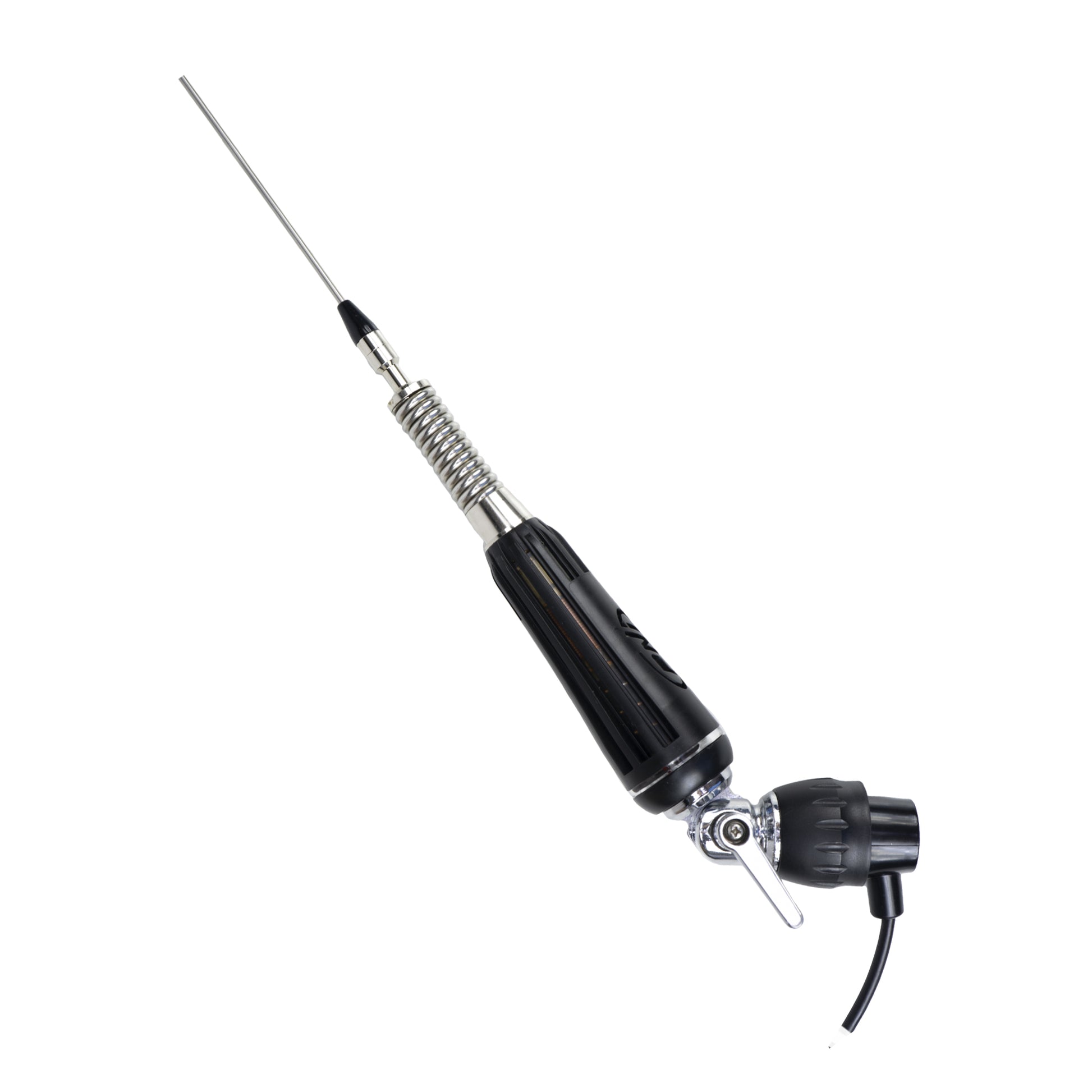 Antena CB PNI LED 1000 rabatabila, 80 cm lungime, cu cablu si montura fixa tip fluture, 26-30 MHz, 300 Watt, ilumineaza in timpul emisiei
