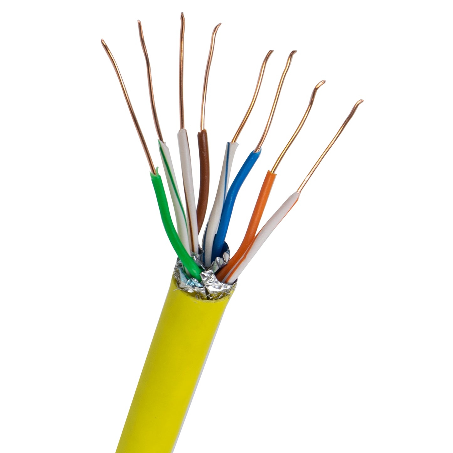 Cablu la metru S/FTP CAT7 PNI SF07 10Gbps, 1000MHz, pentru internet si sisteme de supraveghere, cupru