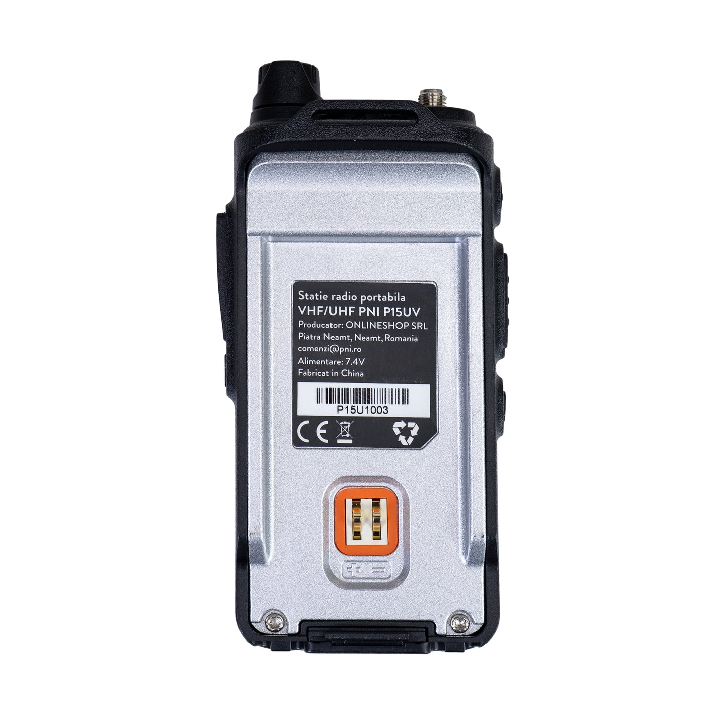 Statie radio portabila VHF/UHF PNI P15UV dual band, 144-146MHz/430-440Mhz, 999CH, cu acumulator 1500 mAh