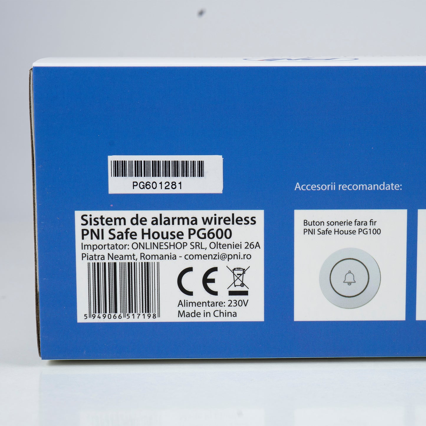 Sistem de alarma wireless PNI Safe House PG600, sistem inteligent de securitate pentru casa, conectare wireless, alarma antiefractie, alarma fara fir, alerta inteligenta prin aplicatia TUYA iOS / Android, compatibil cu Alexa si Google Assistant