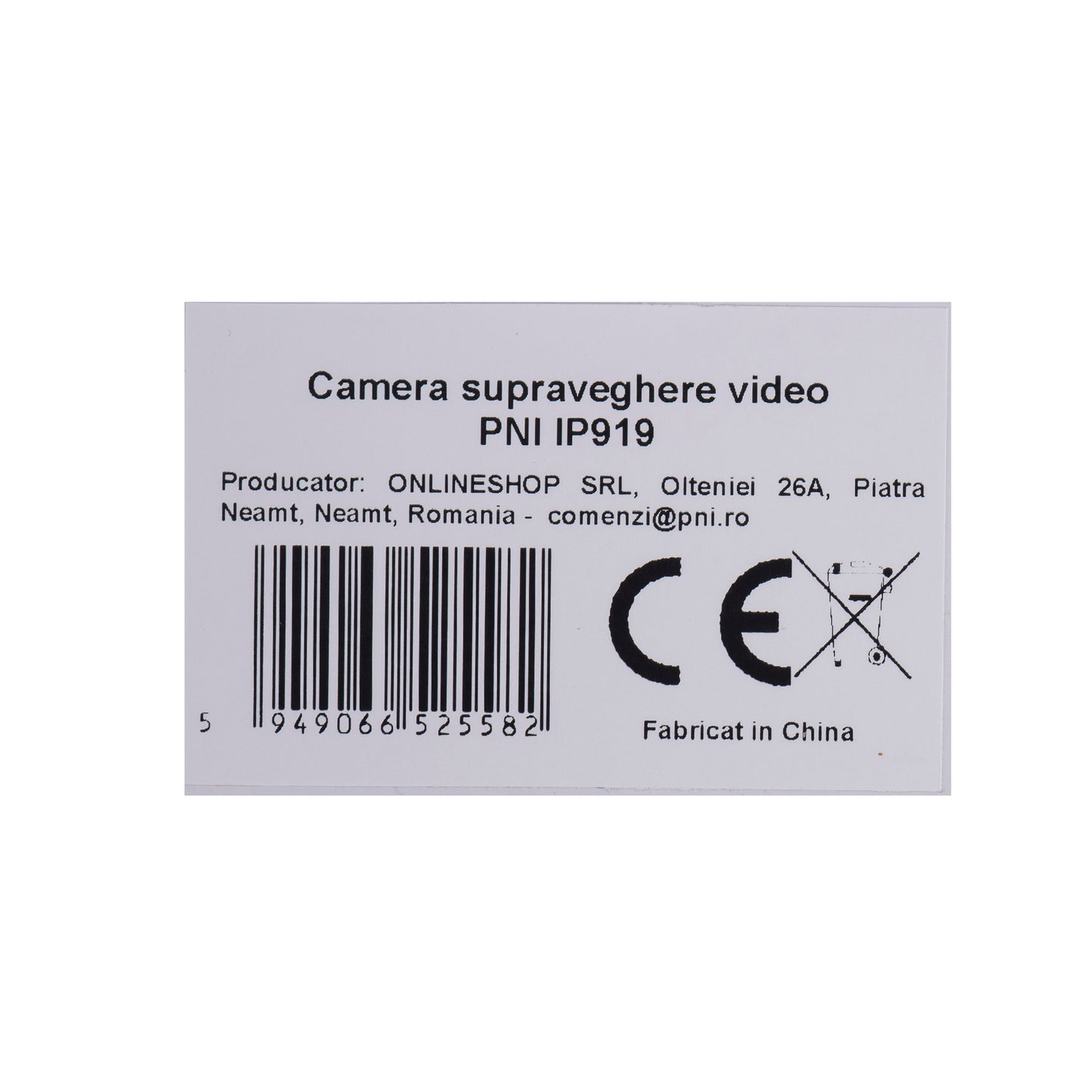 Camera supraveghere video PNI IP919, 1080P, WIFI, slot micro SD, comunicare bidirectionala, control prin aplicatia Tuya Smart