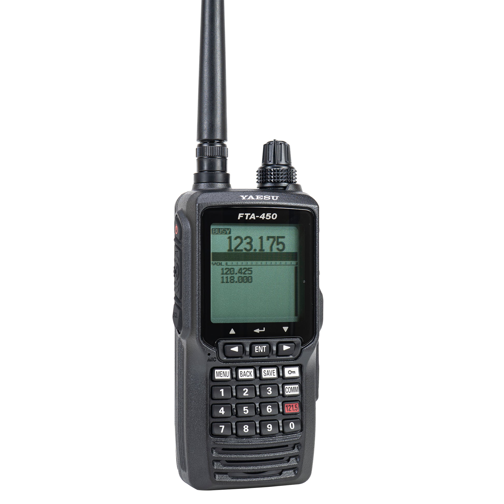 Statie radio portabila VHF Yaesu FTA450L pentru aviatie 118.000–136.975 MHz, 2200 mAh