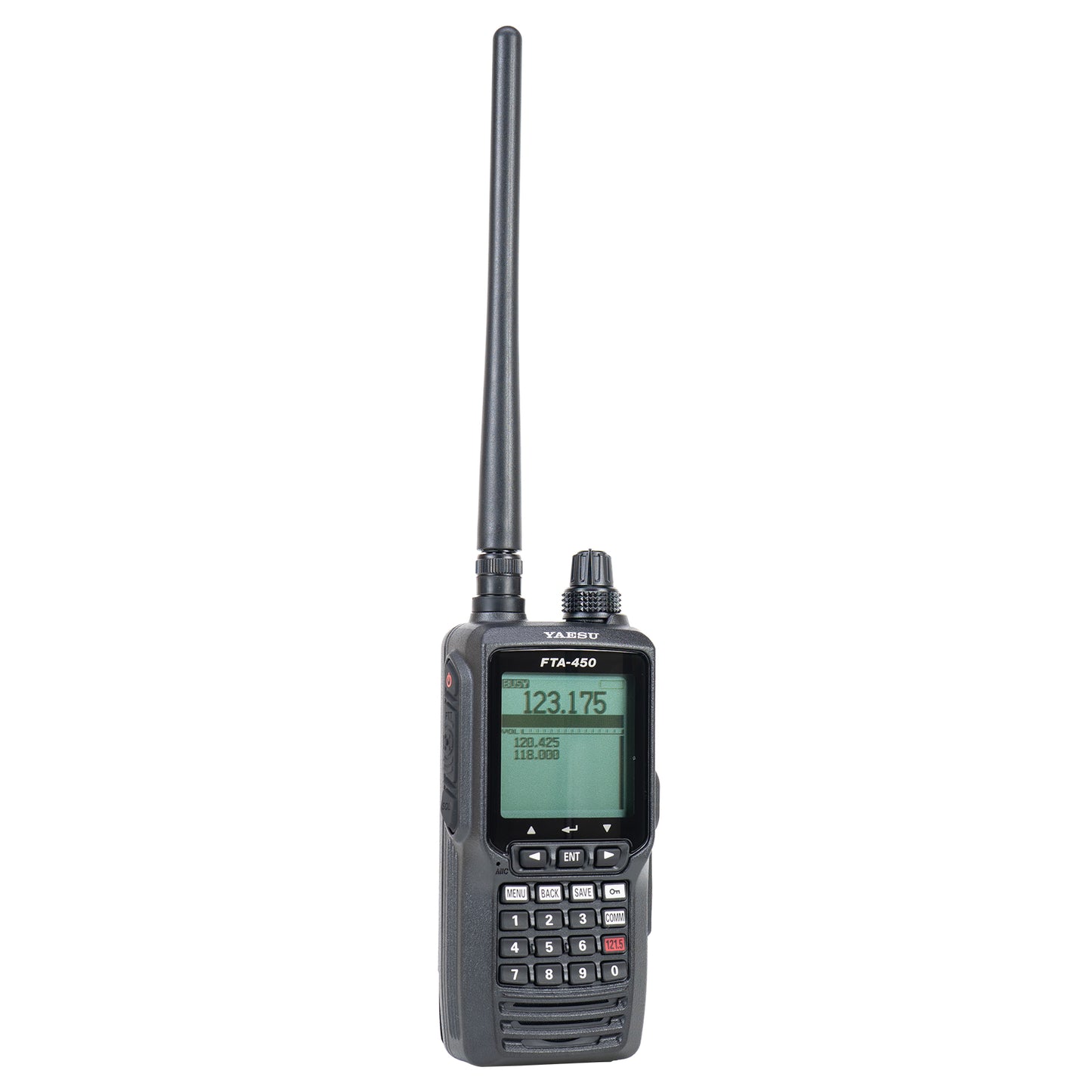 Statie radio portabila VHF Yaesu FTA450L pentru aviatie 118.000–136.975 MHz, 2200 mAh