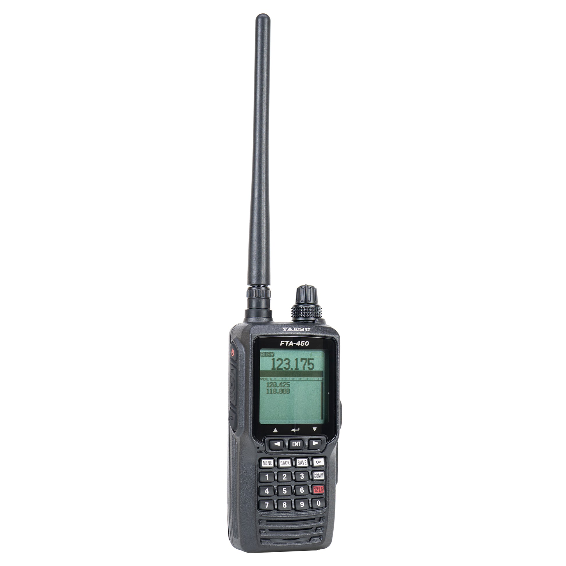 Statie radio portabila VHF Yaesu FTA450L pentru aviatie 118.000–136.975 MHz, 2200 mAh