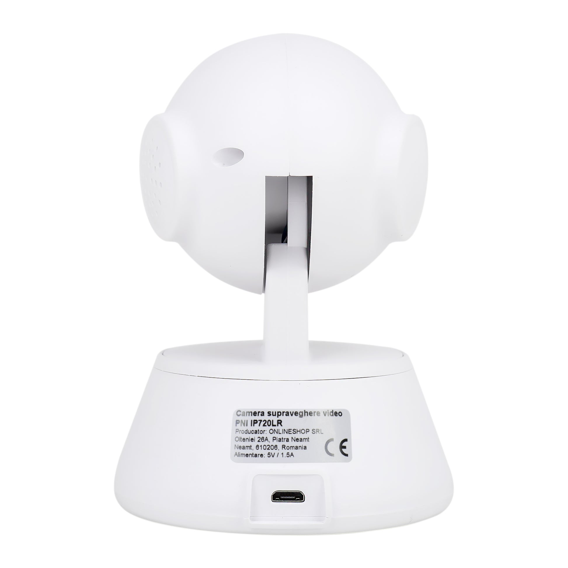 Camera supraveghere video PNI IP720LR 1080P 2 MP cu IP P2P PTZ wireless, slot card microSD
