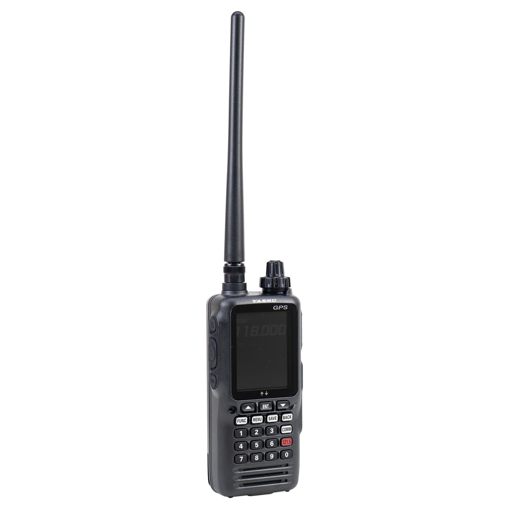 Statie radio portabila VHF Yaesu FTA850L pentru aviatie 118.000–136.992 MHz, 66 canale, 2200 mAh, IPX5