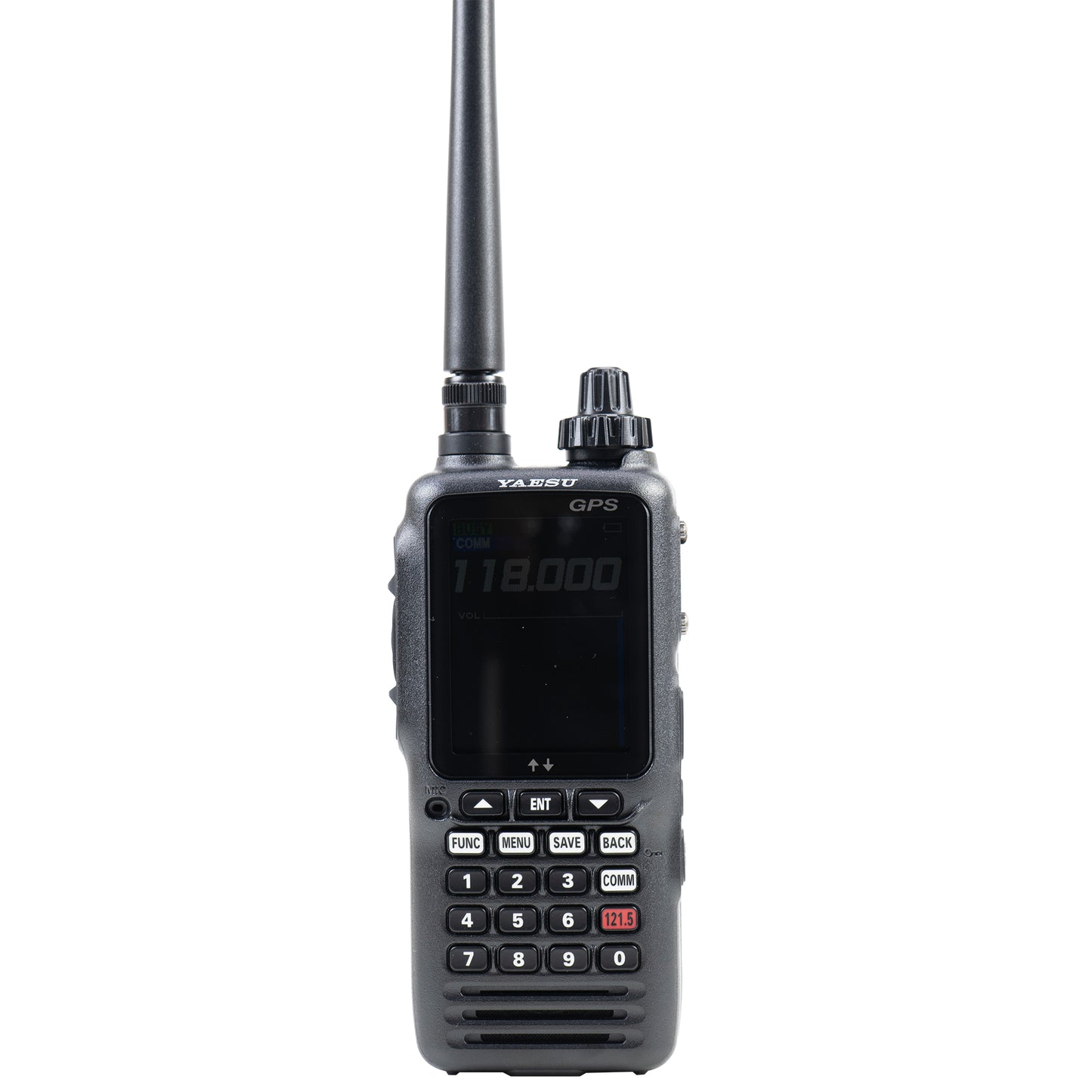 Statie radio portabila VHF Yaesu FTA850L pentru aviatie 118.000–136.992 MHz, 66 canale, 2200 mAh, IPX5