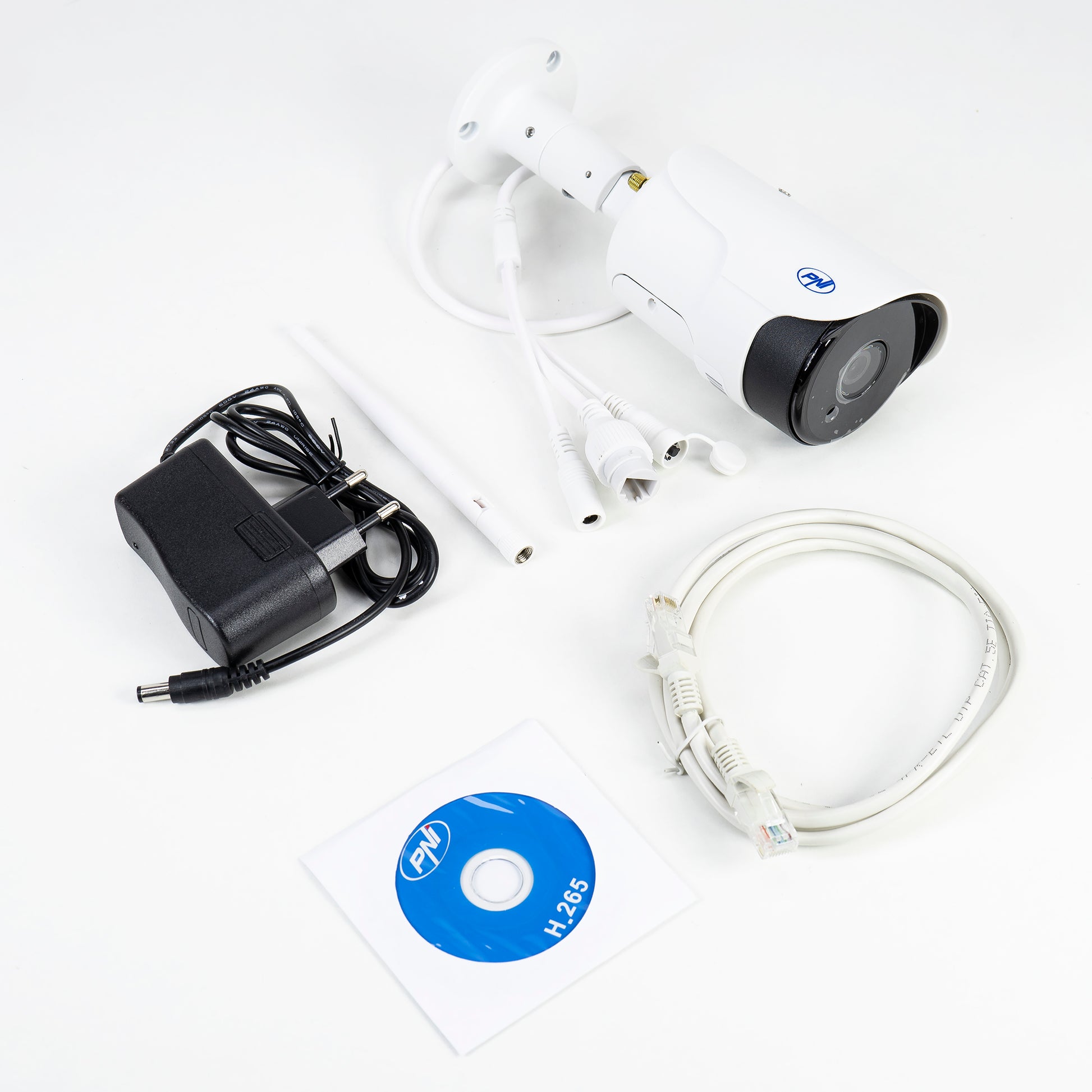 Camera supraveghere video PNI House IP52LR 2MP 1080P wireless cu IP de exterior si interior si slot microSD, mod noapte APP CamHi