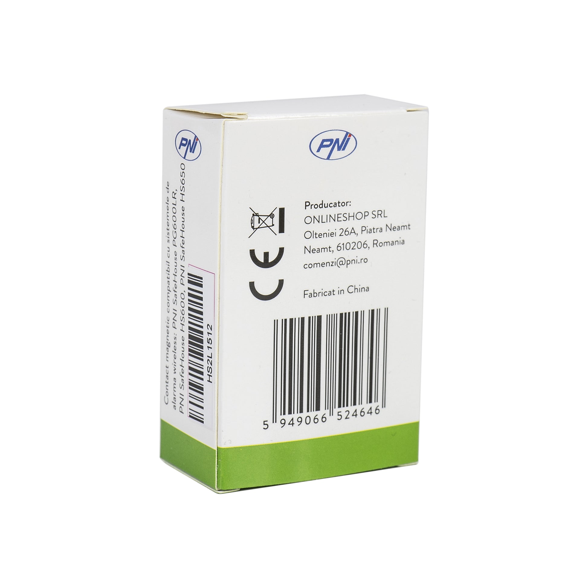 Contact magnetic wireless PNI SafeHouse HS002LR pentru sisteme de alarma